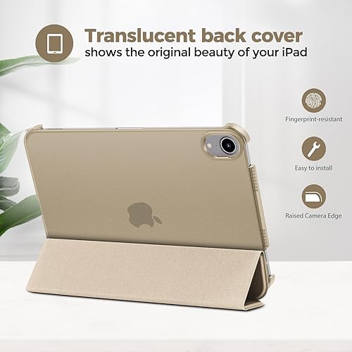 Miniatura 54 de ProCase Funda inteligente para iPad mini 7 A17 Pro 2024/iPad Mini 6 2021 8.3 pulgadas iPad mini 7ª/6ª generación, cubierta trasera dura para iPad