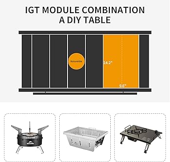 Amazon.com: Naturehike Folding IGT Camping Table, Portable Outdoor