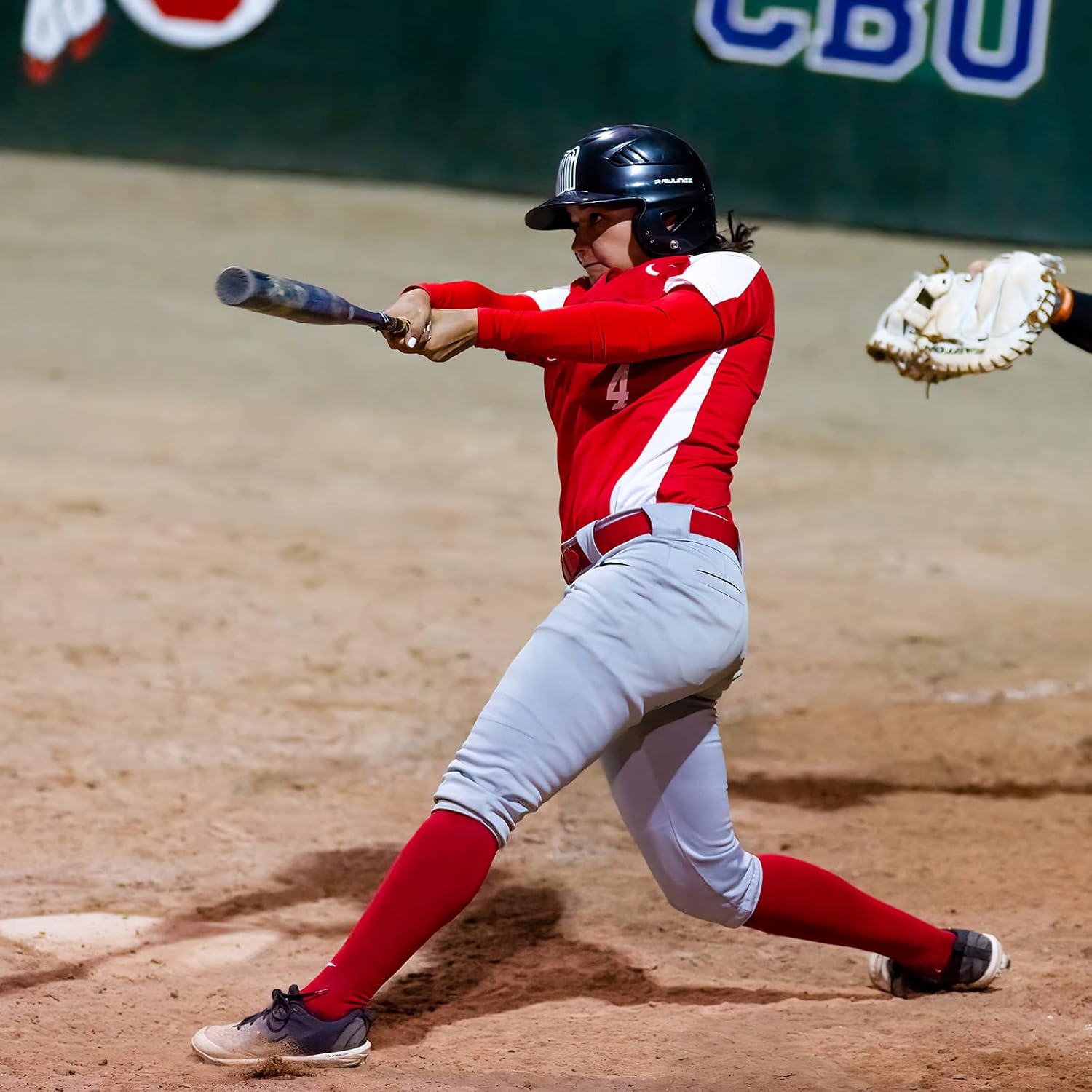 Baseball Socks and Belt Combo Men's Baseball Belt with Softball Sock Elastic Waist Belt image 5