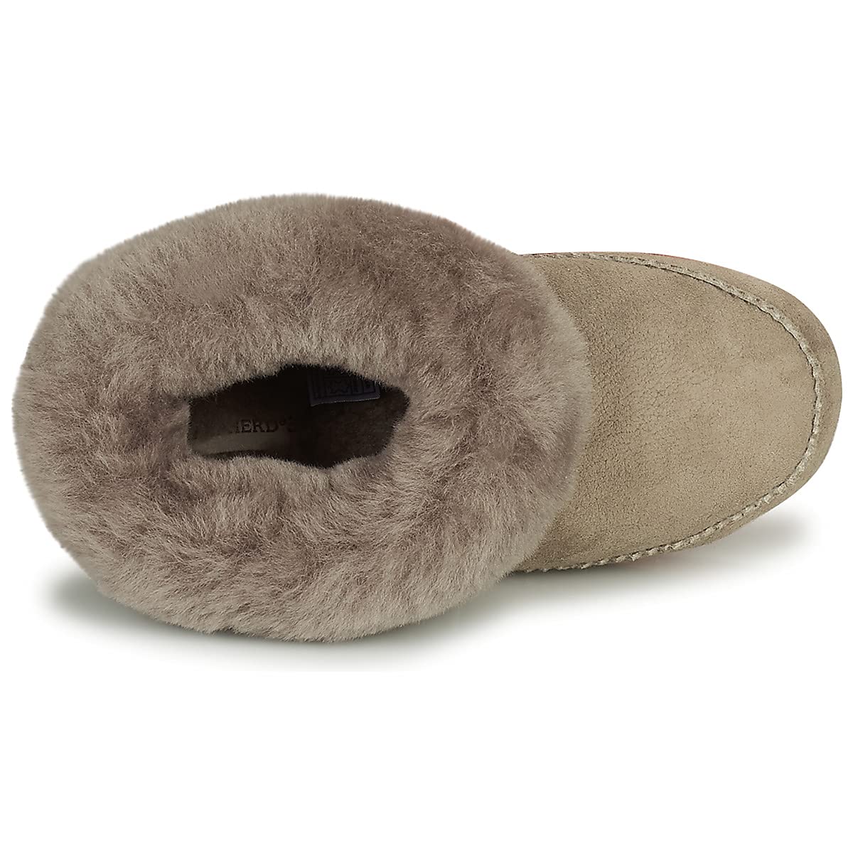 Genérico Pitea, Zapatillas de oveja volteadas para niños, color Stone, talla 25, gris, 26 EU