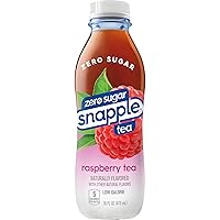 Vista 5 de Snapple Té de frambuesa sin azúcar, botella de plástico reciclada de 16 onzas líquidas, paquete de 12