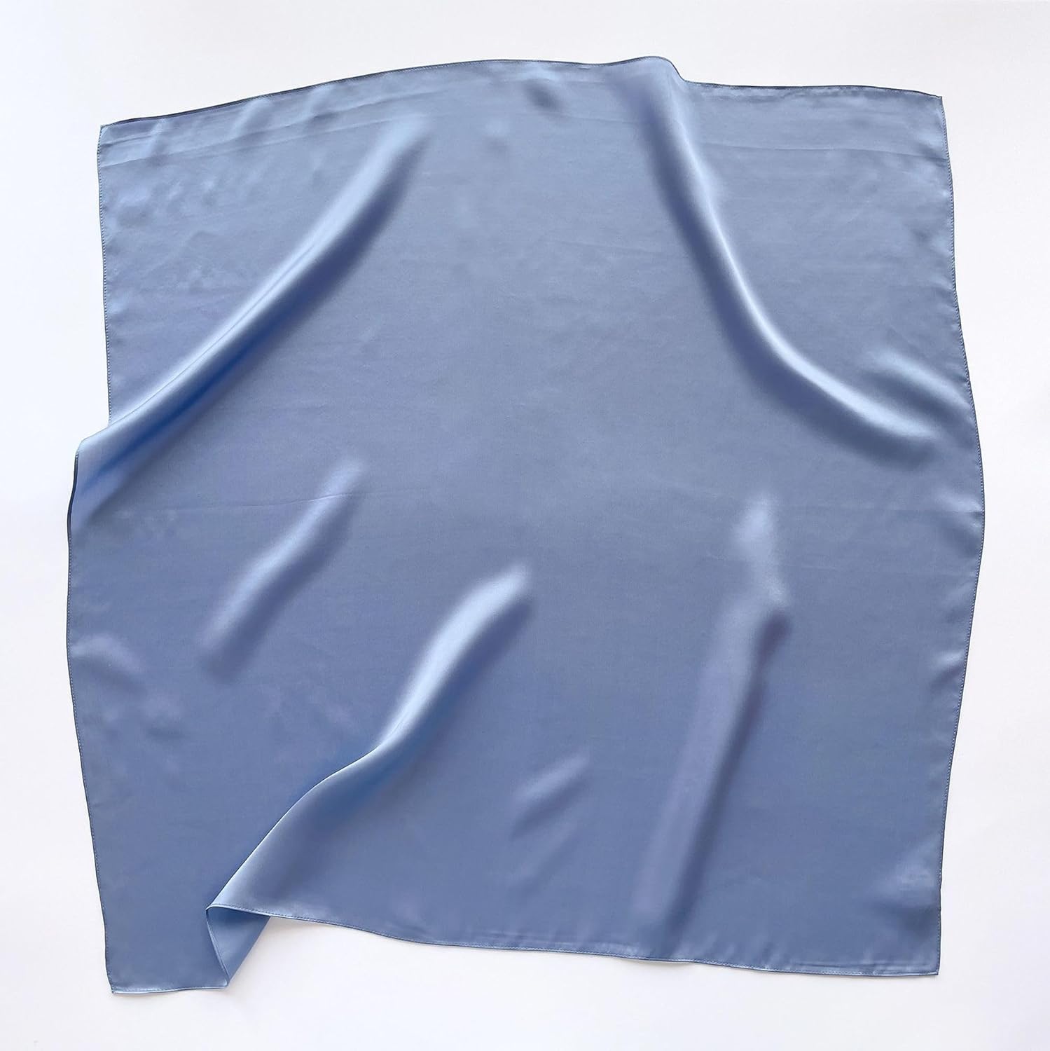 MEISEE Solid Color Mulberry Silk Scarf 20" Square Scarf Neck Scarf Hair Head Breathable Lightweight for Women Gift Packed - Image 6