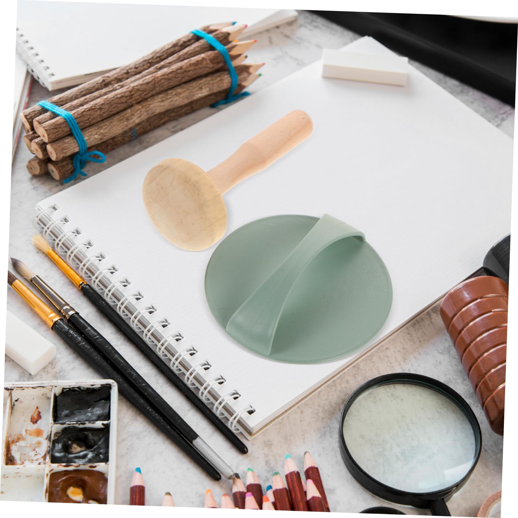 Anneome Set Completo per Incisione su Legno e Stampa Coltelli da Intaglio, Inchiostro Versatile e Accessori per Progetti Creativi e Fai-da-Te