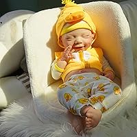 Vista 8 de Muñecas de Bebé de Silicona Completa, 16.65 pulgadas Muñeca de Bebé Recién Nacido de Silicona Realista, Sin Vinilo 1:1 Muñecas Reborn Durmientes que