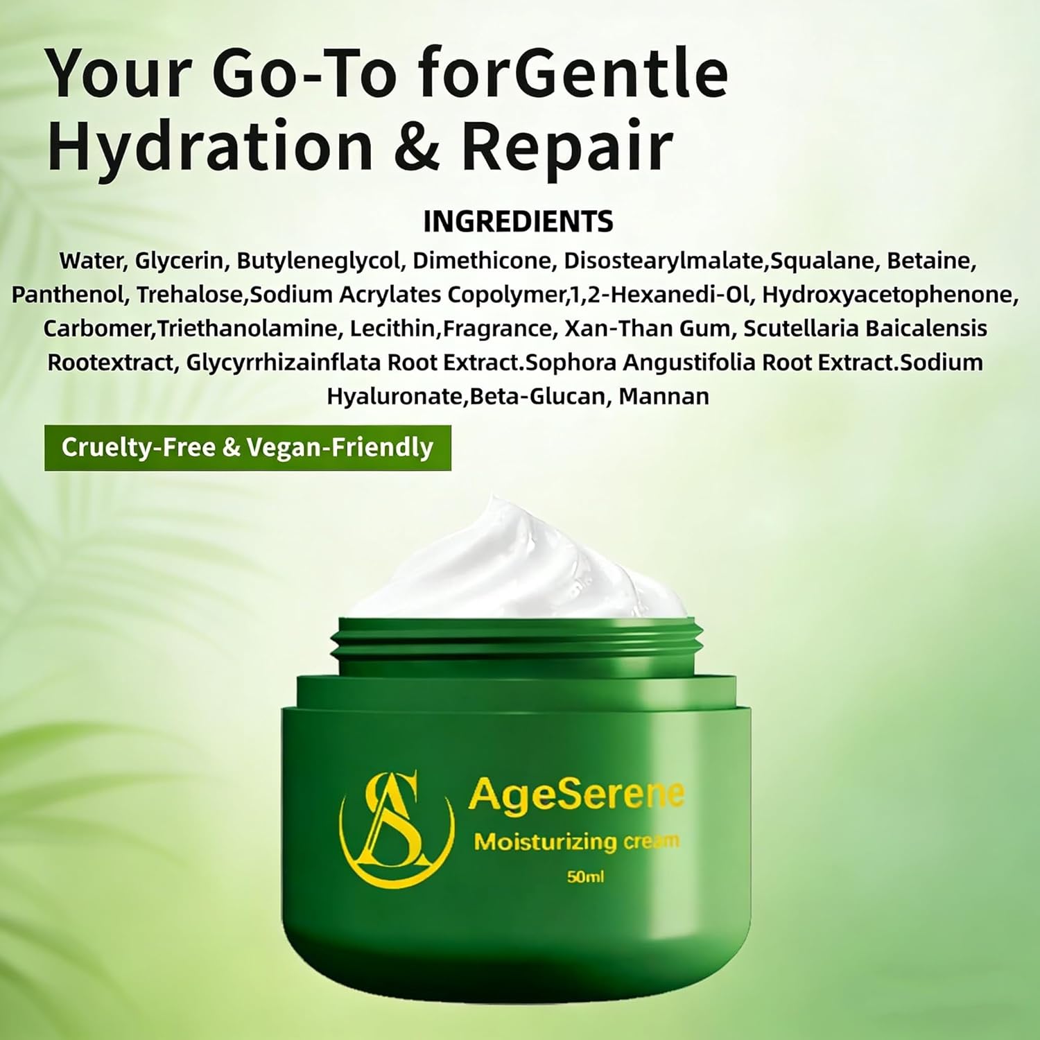 Face Moisturizer, Squalane Matte Daily Moisturizer Face Cream, Long-Lasting Hydration, Face Cream for Women & Men with Ultra Sensitive & Dry Skin - Image 5