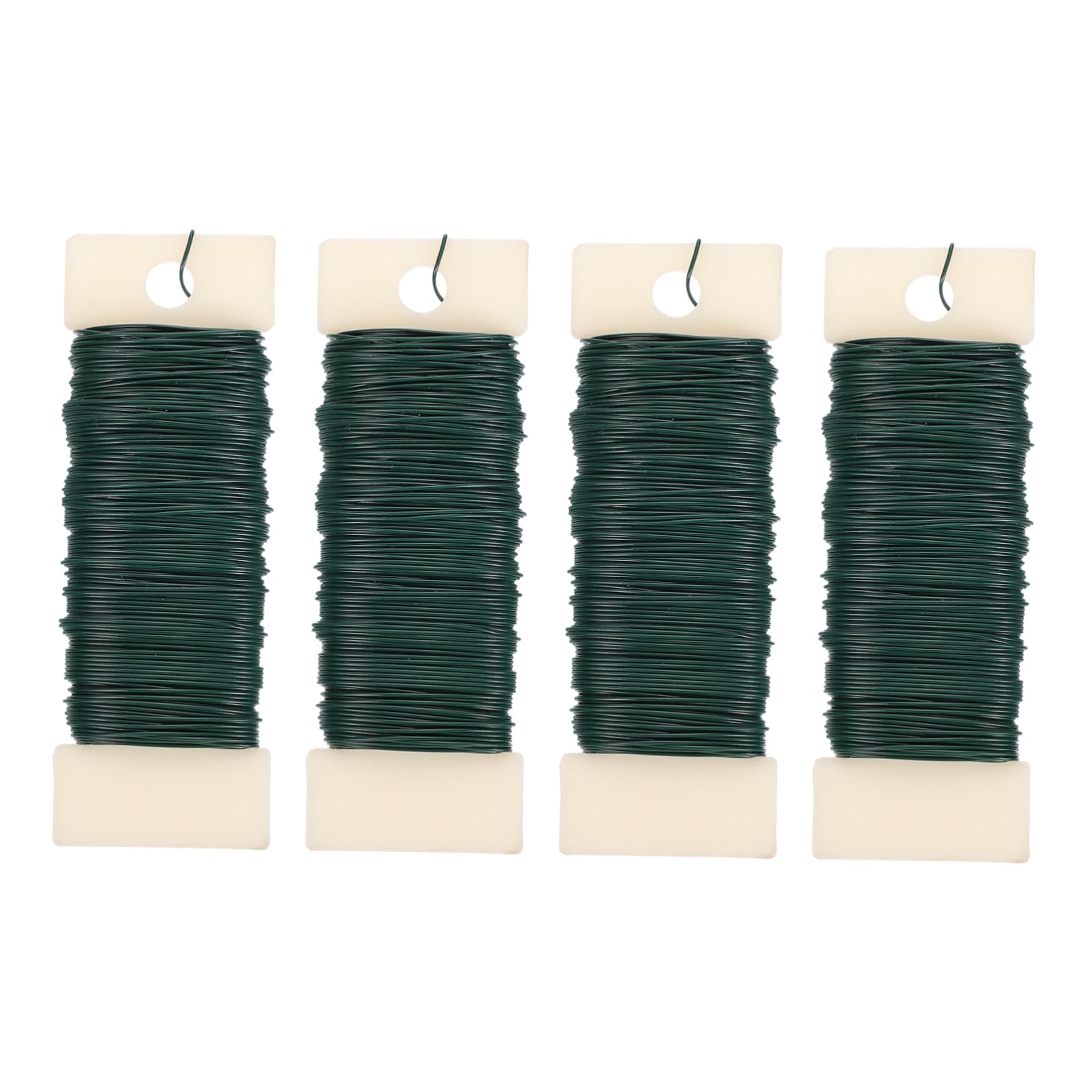 4 Rolls Floral Paper Wrapped Wire Flexible Garland Flower Arrangement Wire 35m/roll Florist Wire for Use