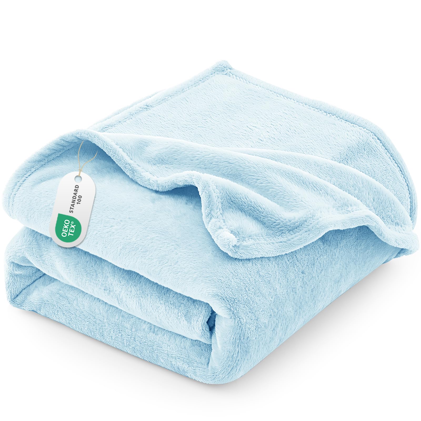 CozyLux Flanell Decken - Extra weiche 100% Mikrofaser Reversible Hundebettdecke - Atmungsaktive graue Decke