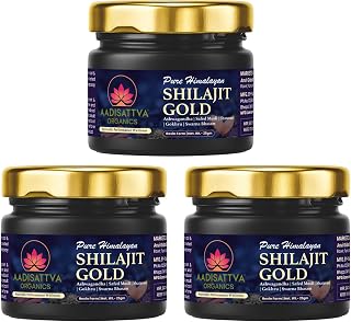 Pure Himalayan Shilajit Resin Gold – 30g 300 mg Serving Natural Energy & Wellness Supplement-Pack of 3 Price In India