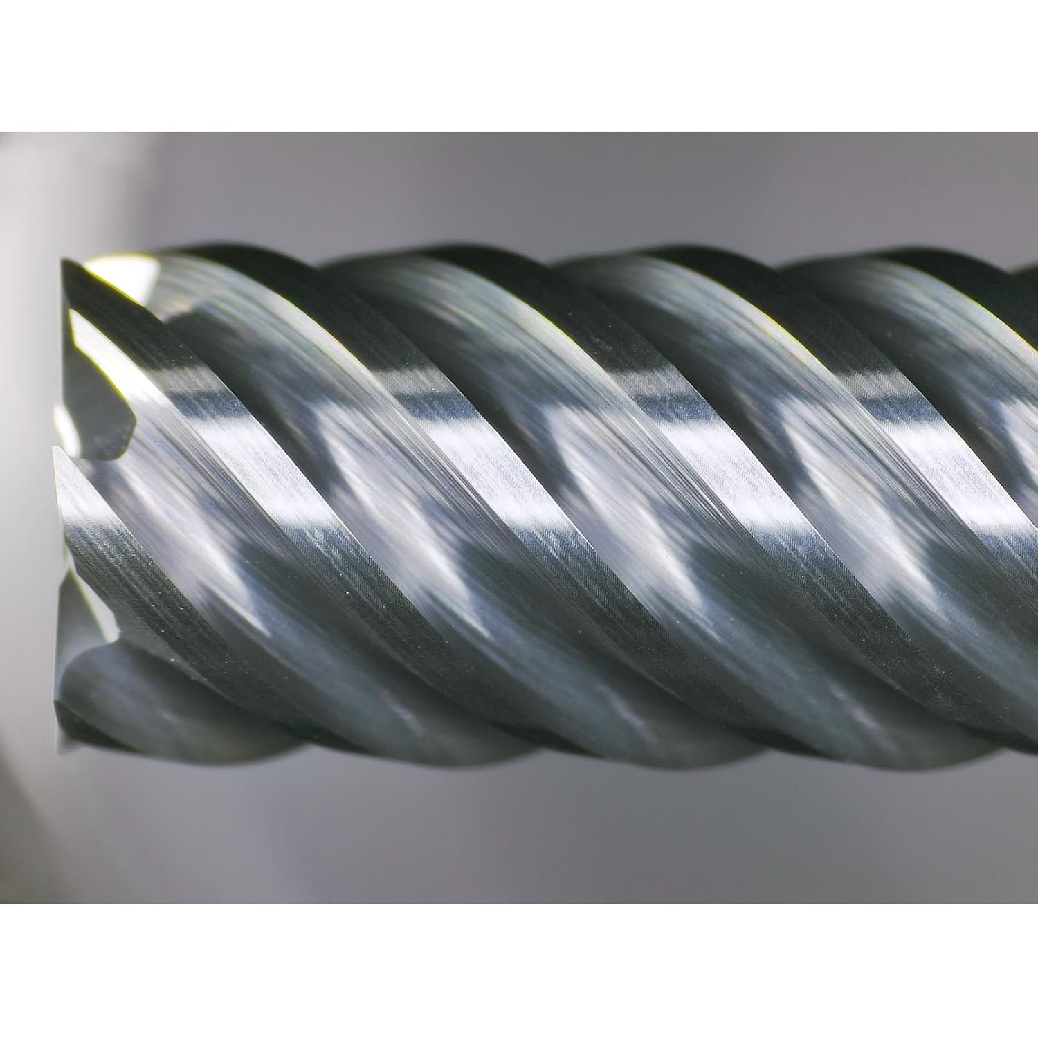 Tools Carbide End Mills,6 Flute Square Milling Cutter，High Helix Angle for High Hardness Steel Finshing Milling Processing - 3/8 Shank (3/8-2.5" 1PCS)