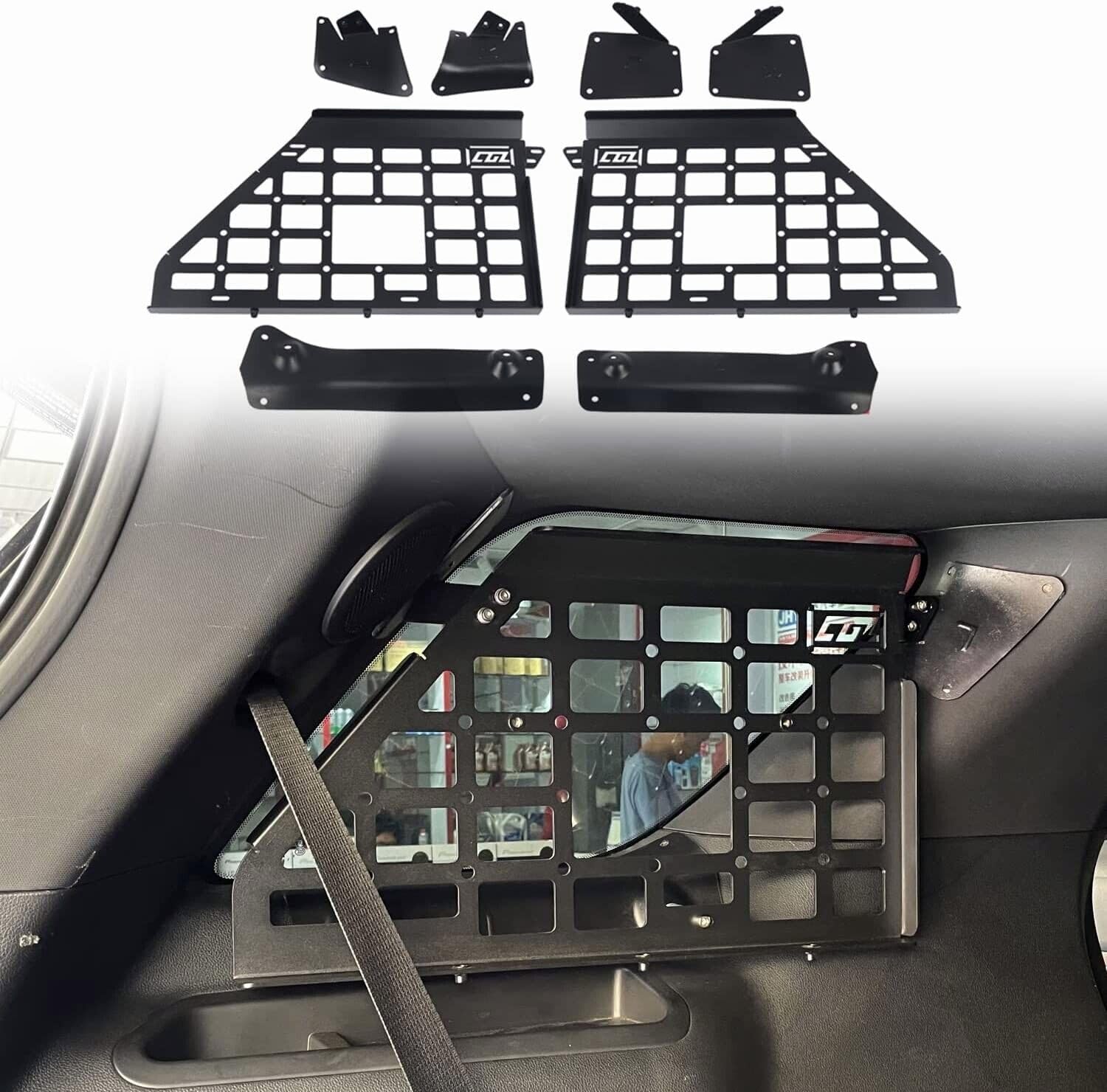 for Ford Explorer 2011-2019 Rear Side Window MOLLE Storage Flank Panel Car Accessories Gathering Zone