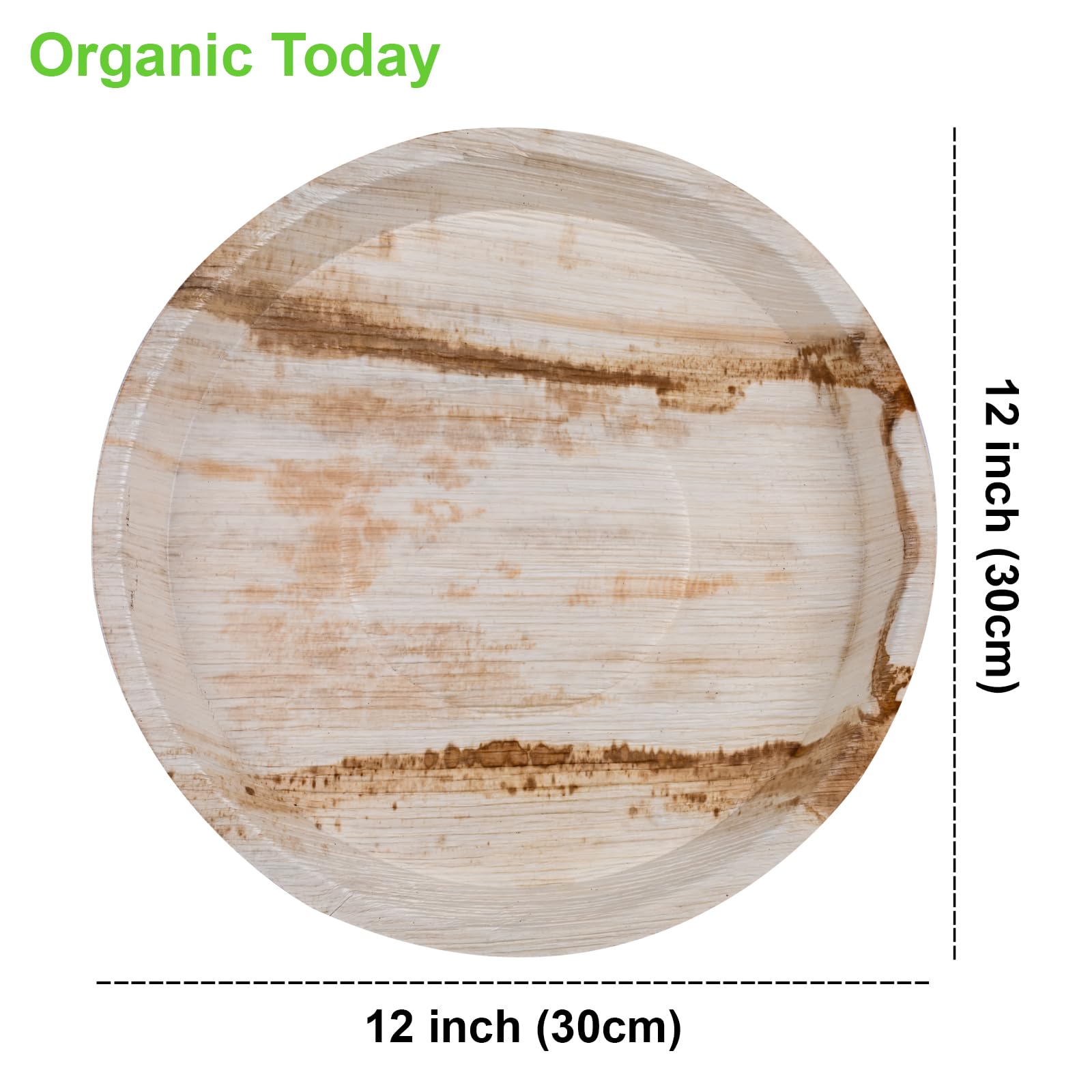 Palm Leaf Dinner Plates - 24 Pack -4 Palm Leaf Dinner Plates - 24 Pack -4