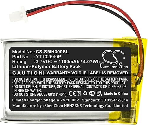Miniatura 3 de Tingen Reemplazo de batería de 1100 mAh para Sena 50S SP46 YT102540P (3.7V)