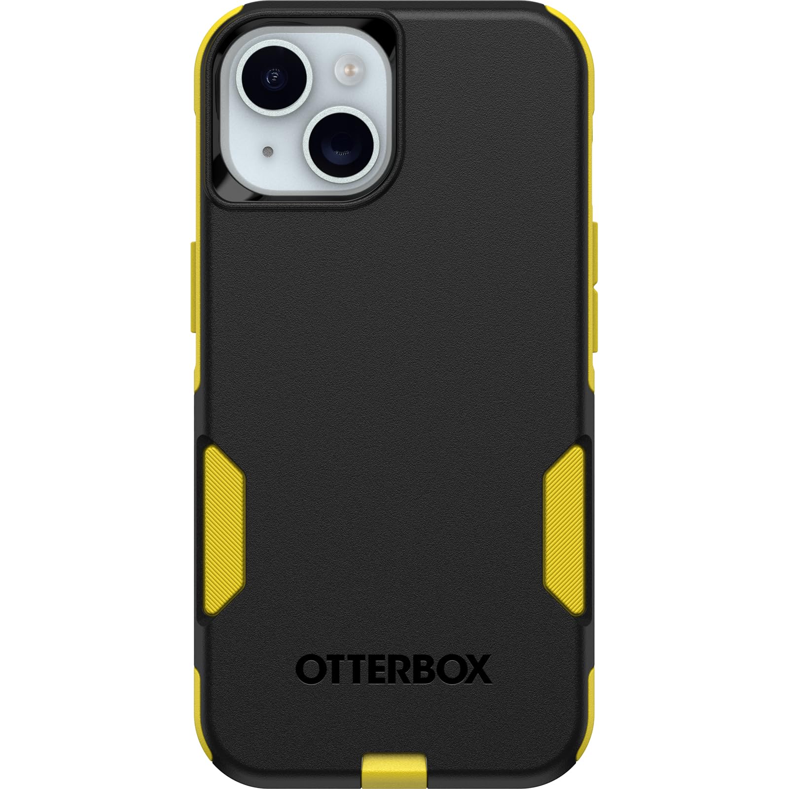 OtterBox Funda para iPhone 16e, 15, 14 y 13 Commuter Series, Night Rever (Amarillo/Negro), Delgada y Resistente, fácil de Llevar, con protección de Puerto