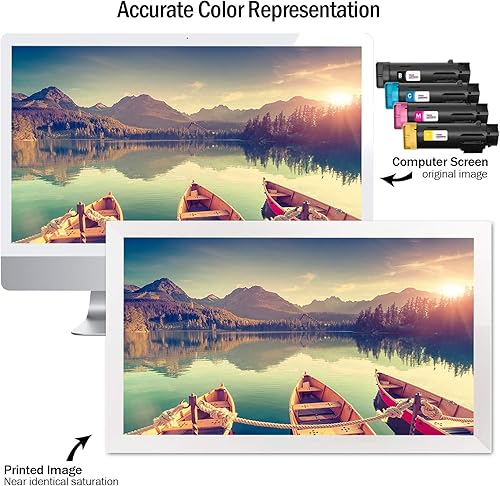 Miniatura 4 de Cartlee Juego de 4 cartuchos de tóner láser de alto rendimiento compatibles para impresoras Xerox Phaser 6510 6510dni 6510dn 6510n Workcentre 6515