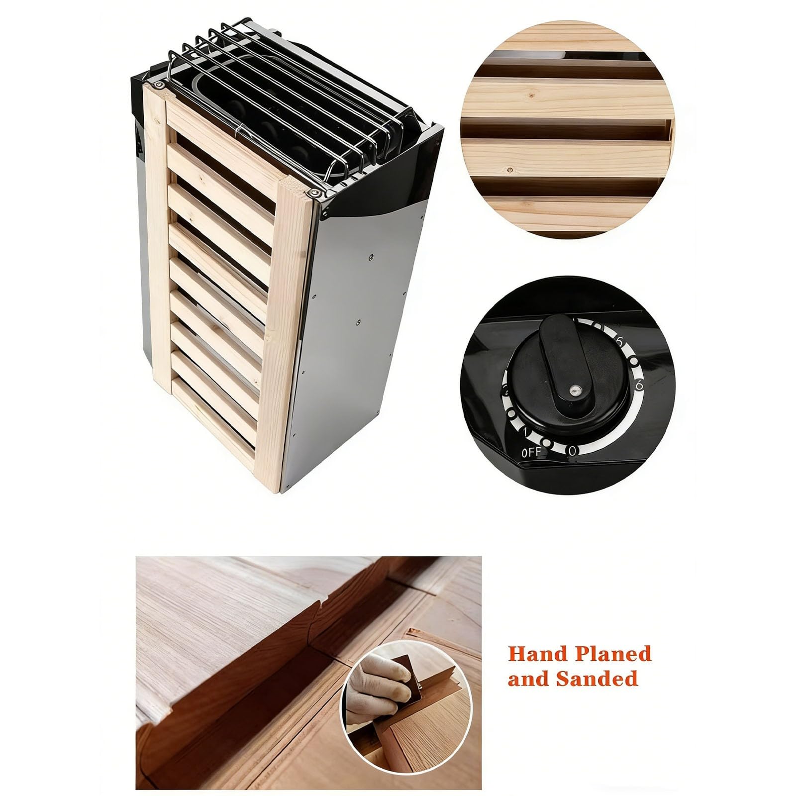 Sala sauna a infrarossi lontani con pannelli riscaldanti, porta in vetro temperato, sistema di controllo digitale per spa domestica e relax benessere