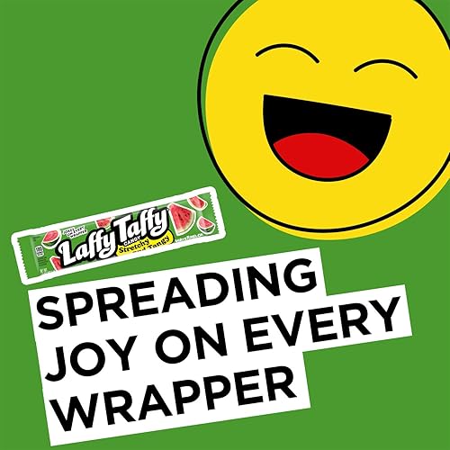 Miniatura 5 de Laffy Taffy Caramelos elásticos y picantes, sandía, 1.5 onzas (paquete de 24)