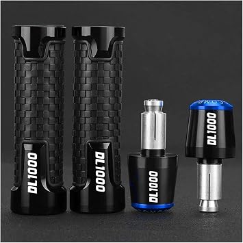 2023 2024 FOR SUZUKI DL1000 DL 1000 VSTROM V STROM 2002-2019 2020 2021 2022 7/8" 22MM Handlebar Grips Handle Bar Cap End PlugsBlack Blue