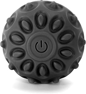 SENSLY - SB0006 Pelota de Masaje Vibrante - 2 Velocidades de Vibración - Diseño Ergonómico y Compacto - para Relajación y Alivio Muscular - Uso en Todo el Cuerpo - Color Negro