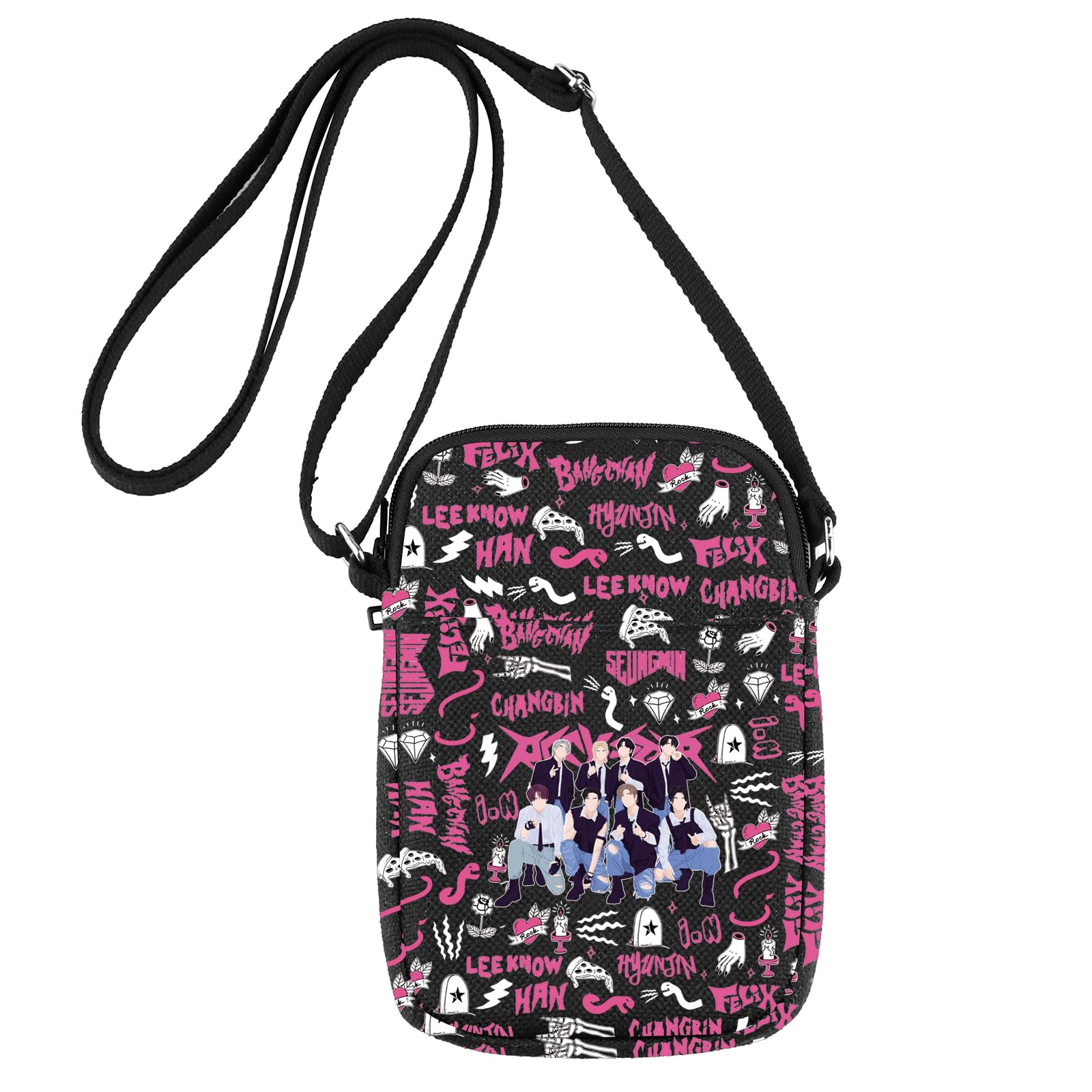 JNIAP Korean Group Stay Crossbody Bag Korean Group Stay Shoulder Bag Korean Band Lover Gifts Rock Album Crossbody Purse