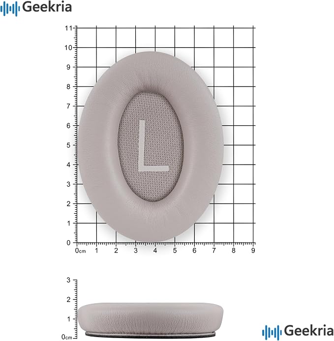 Almohadillas para auriculares Geekria para Bose New QuietComfort, QC45, QuietComfort SE | Cuero sintético, espuma viscoelástica, color arenisca, par incluido, kit de instalación y guía en video, sin herramientas especiales necesarias miniatura 6