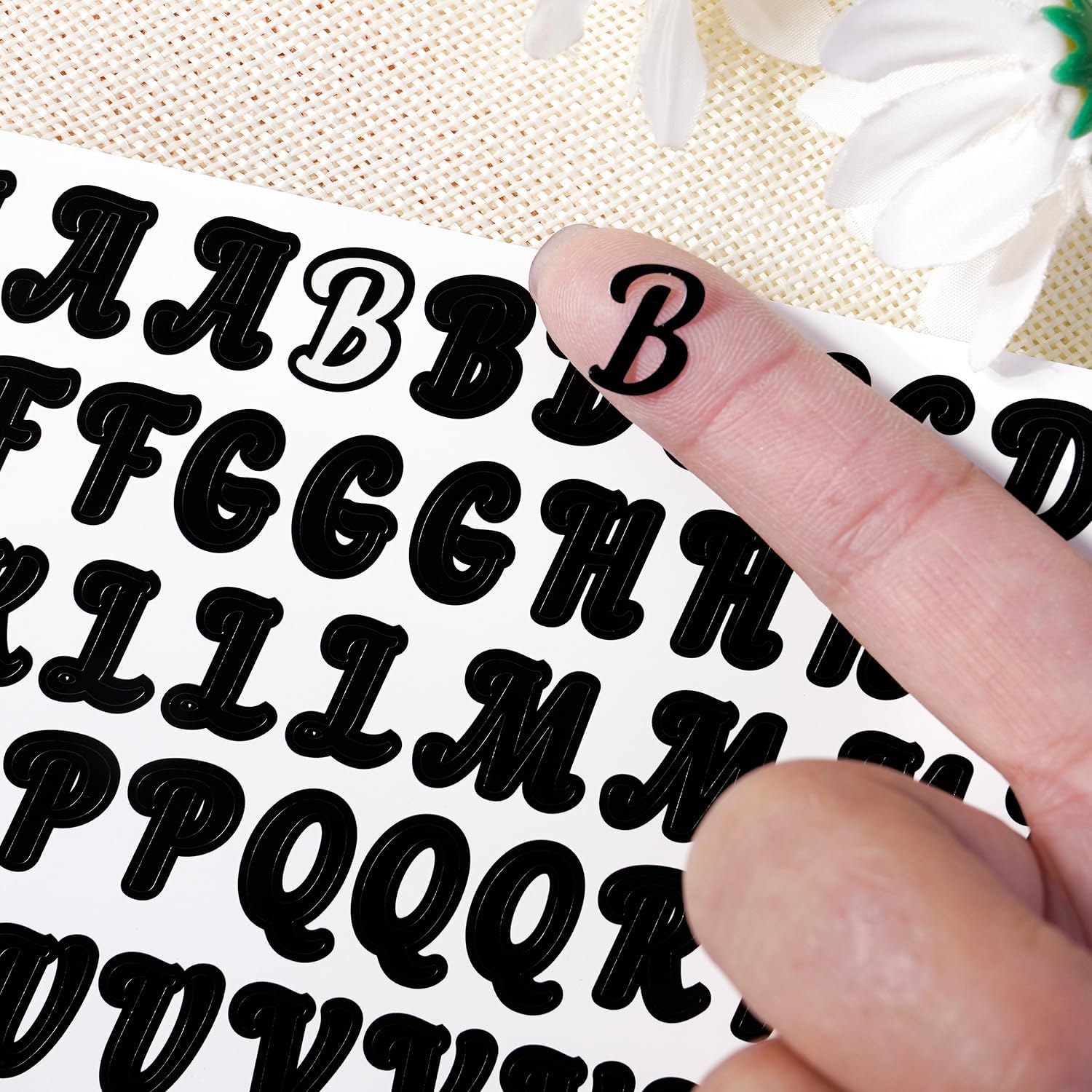5 Sheets 1000pcs Alphabet & Number Decals 0.5 Inch Letters for DIY Crafts, Scrapbooks, Bullet Journals, Planner, Party Decor, Gift Tags, School Projects, Name Labels, Scrapbooking Supplies(Black)