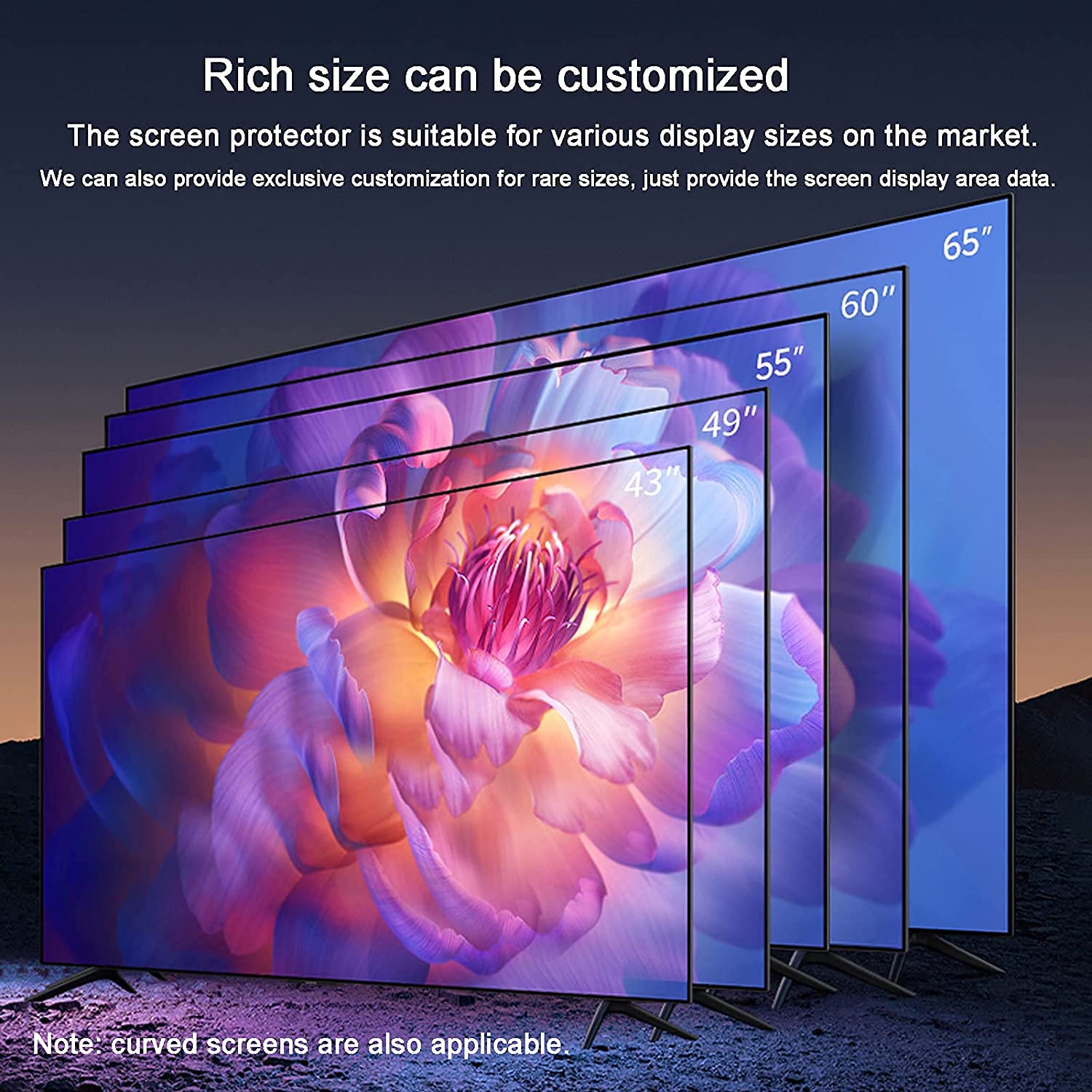Film de protection d'écran anti-reflet anti-lumière bleue anti-rayures anti-traces de doigts 4K OLED QLED HDTV