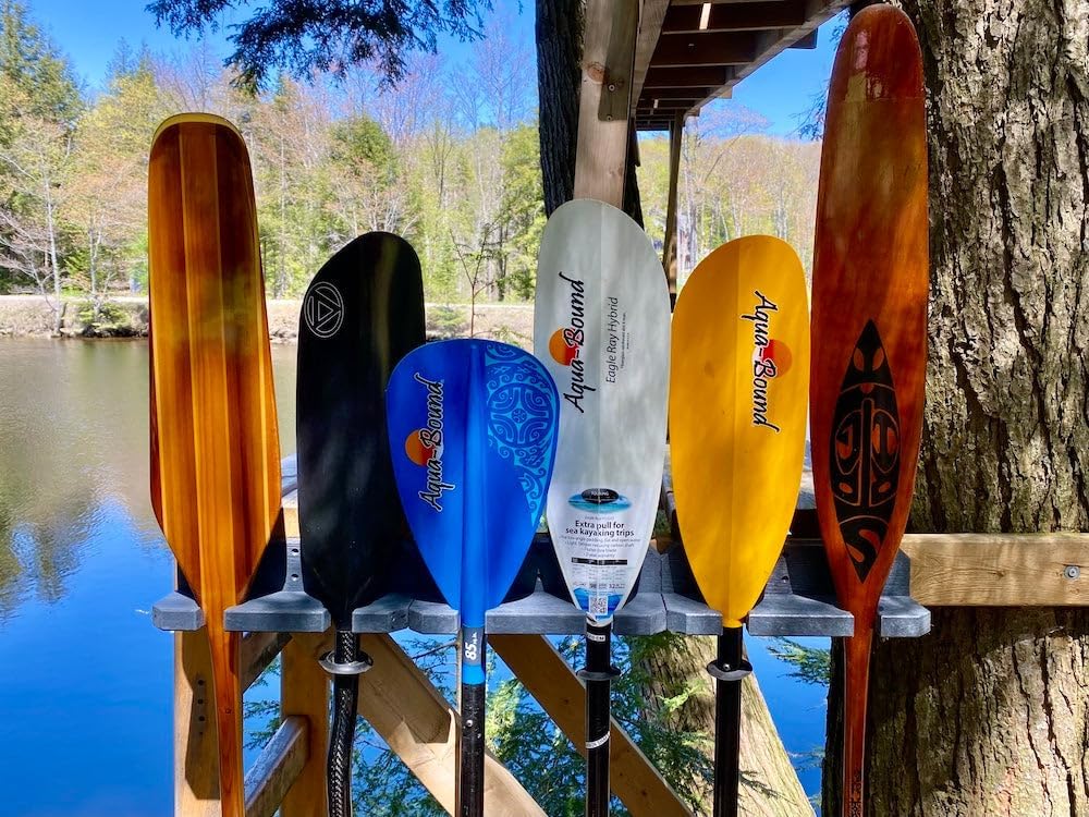 Storage Rack Solutions ReRackiT - Poly Paddle Holder For Kayak, Canoe or SUP Paddles - Outdoor or Indoor Universal (Holds 2 Paddles)