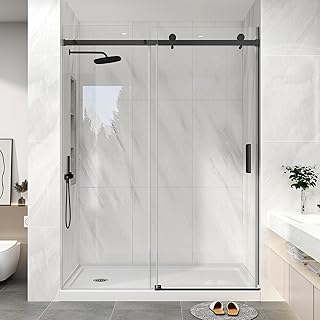 KPUY Frameless Shower Door, 55-60