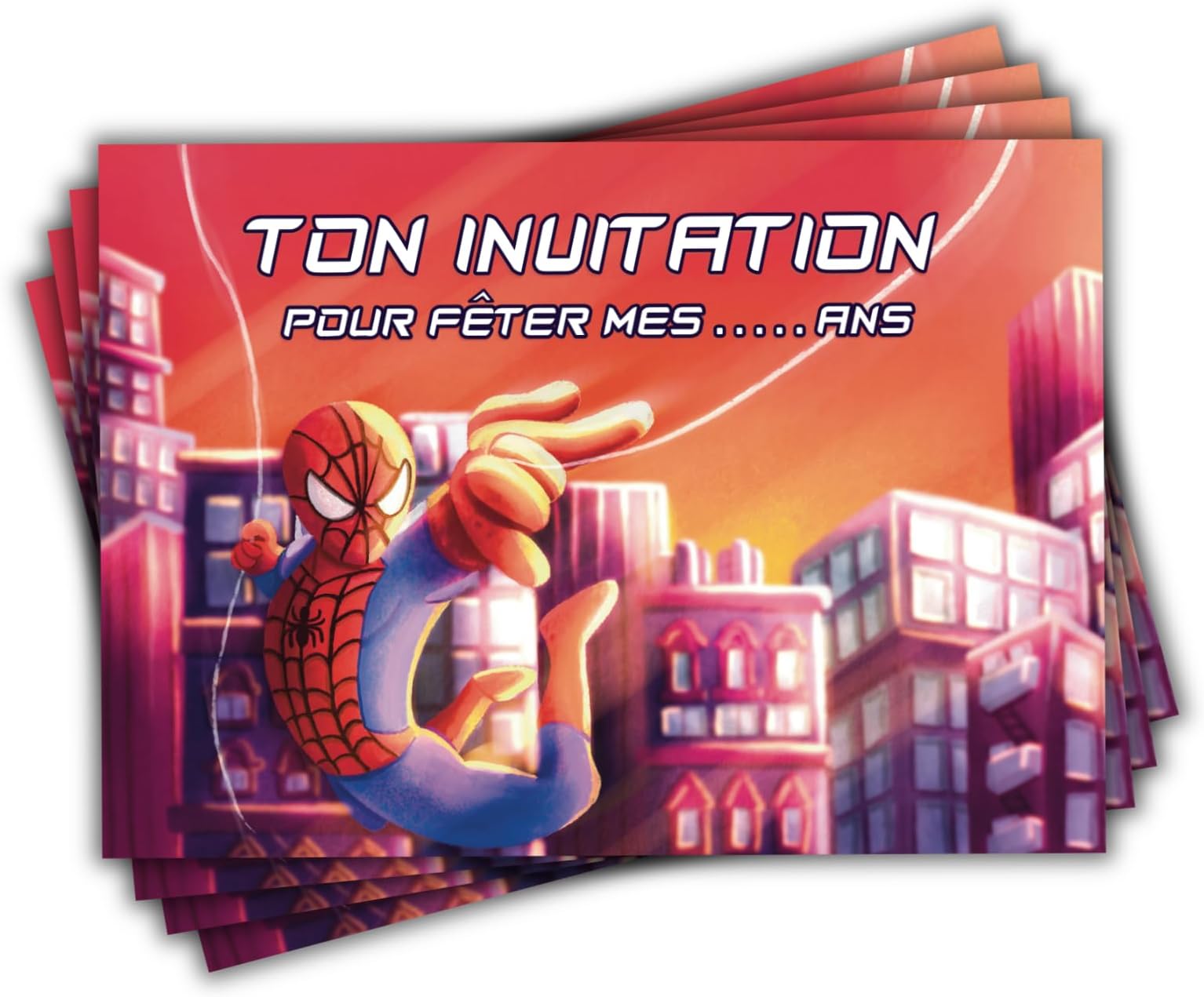 Cartons D'invitation Pour Inviter à Un Anniversaire Enfant Ballons 8 Cartes Enveloppes 3570701916223