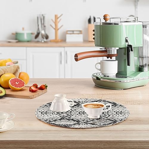 Miniatura 6 de Tapete grande con textura de piel de serpiente, resistente al calor, para platos calientes, absorbe agua, almohadilla de cocina para ollas