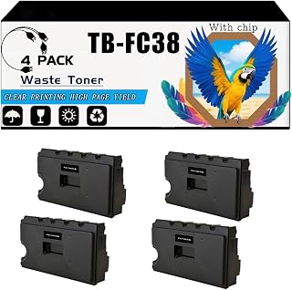 Compatible for Toshiba E Studio 389CS 479CS Printers, TB-FC389 Waste Toner Container, High-Yield 90000 Pages, Strong Print Clarity (4 Pack Black)