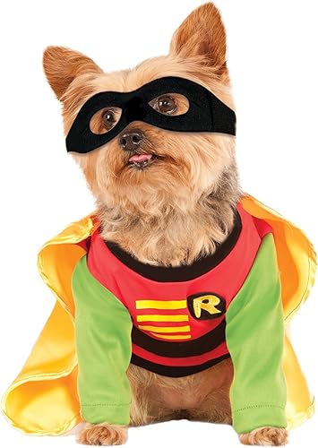 Miniatura 2 de Disfraz Rubies Costume Company de Robin de DC Comics para perro grande, 2x, Rojo