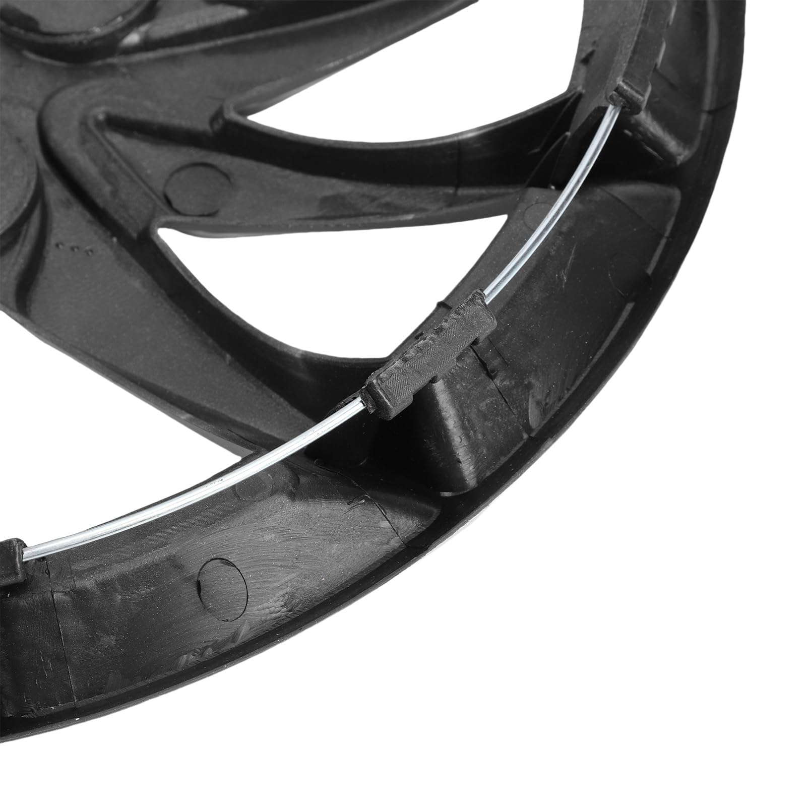 COPRICERCHI UNIVERSALI DI RICAMBIO DAL DESIGN ELEGANTE, ADATTI ALLA MAGGIOR PARTE DI AUTO, CAMION E SUV (Argento Nero)