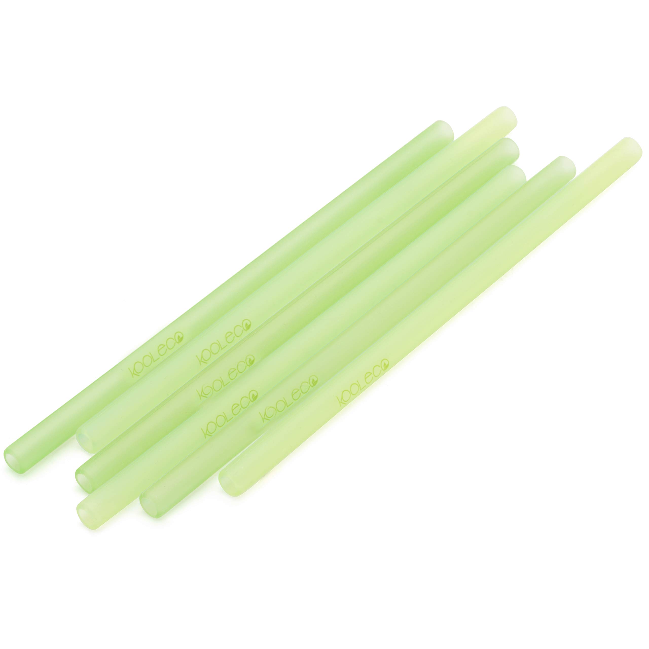 KOOLECO - Reusable Silicone Straws (6 Pack) (Lime)