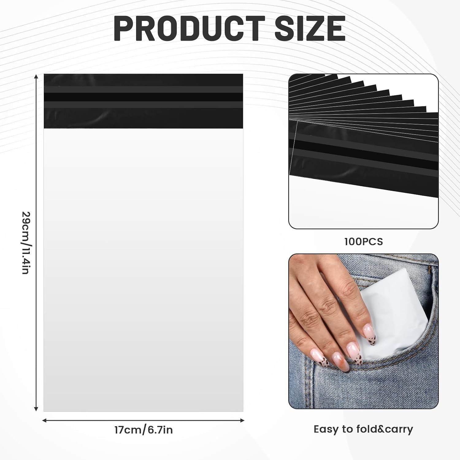 Sanitary Napkin Disposal Bags,100 Pcs White Disposable Tampon Disposal Bags Feminine Sanitary Napkin Storage Hygiene Bag Self-sealing Seals Women Personal Opaque Period Bag for Napkins Tampons Pads
