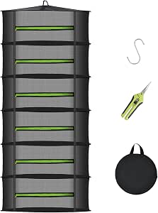 MEKOLIFE 6-Layer Herb Drying Rack with Collapsible Mesh Design