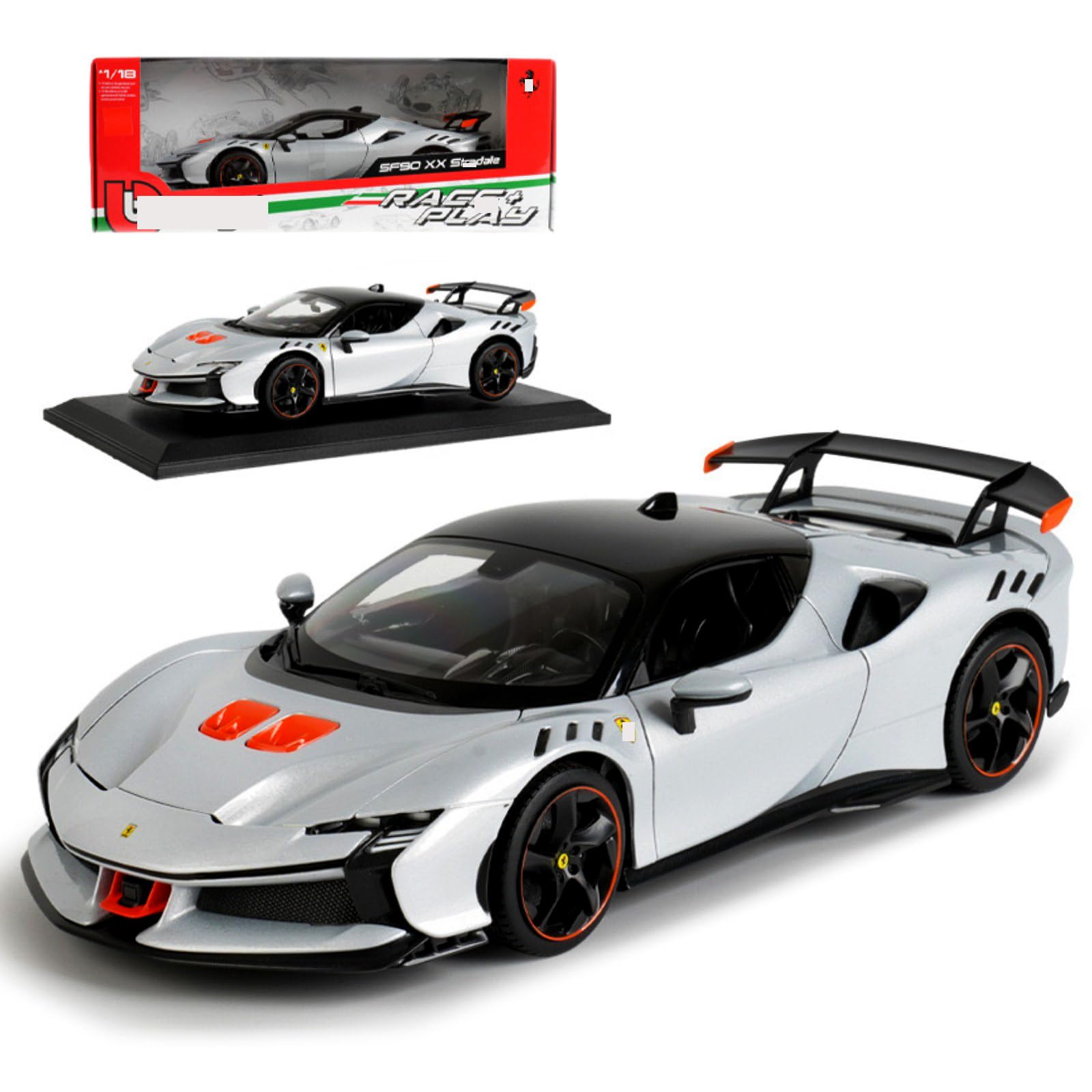Amazon.com: HTLNUZD New 2024 1/18 SF90 XX Stradale Alloy Racing