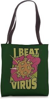 I Beat The Virus Vaccine Germaphobe Anti-Virus Vaccinated Tote Bag