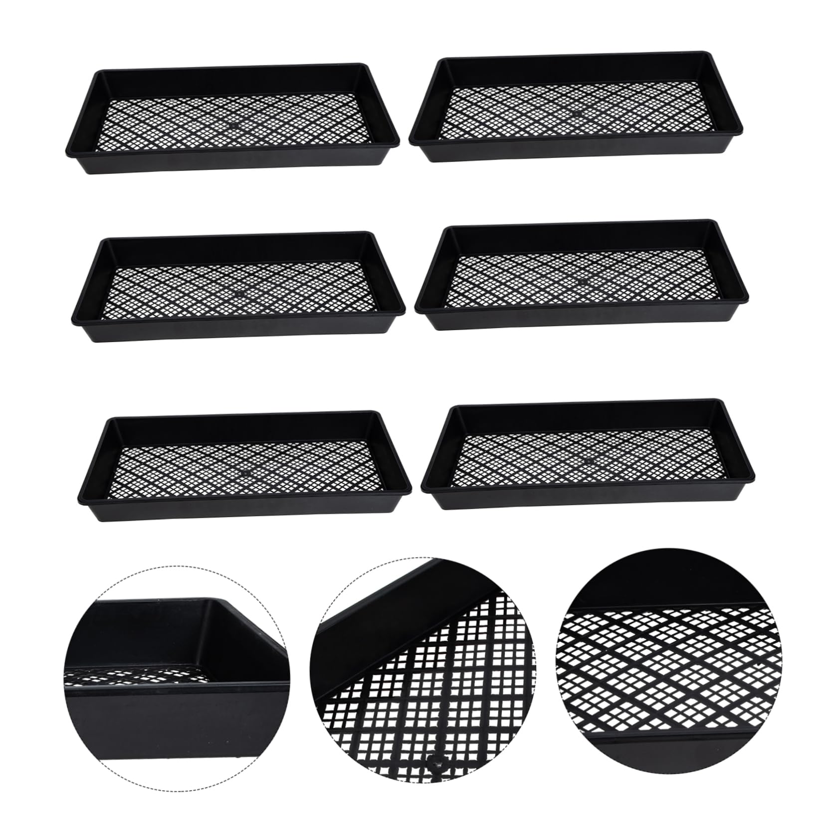 INOOMP 6pièces Lot de Plateaux De Culture pour Et Germination pour Plantes Haricots Mungo Arachides Et Haricots Noirs