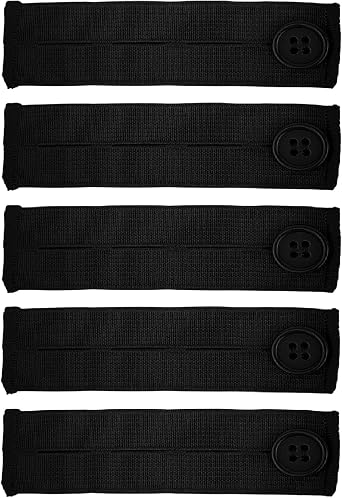 5 Pcs Elastic Pants Button Extender, Waistband Extenders for Men and Women Jeans Skirts Pants