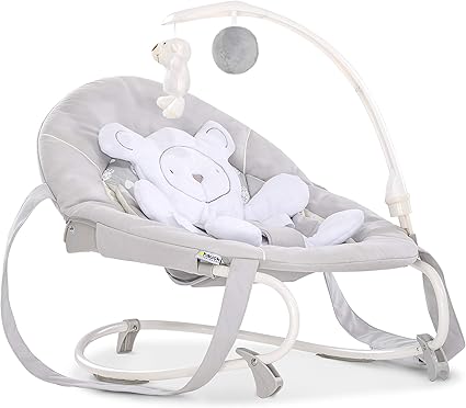 Hauck Leisure Transat De La Naissance A 9 Kg Bascule Inversable Avec Arche De Jeux Dossier Reglable Harnais 3 Points Boucle De Transport Gris Amazon Fr Bebe Et Puericulture