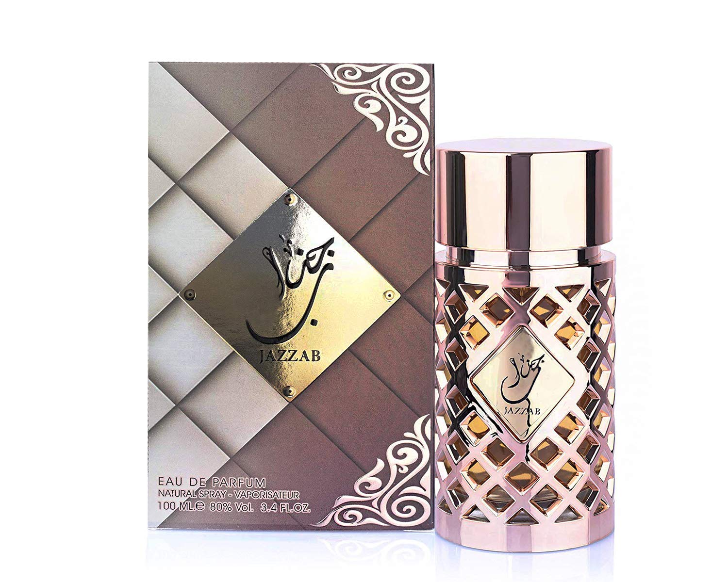 Jazzab Rose Gold Arab Perfume Oud For Her Eau De Parfum 100ml