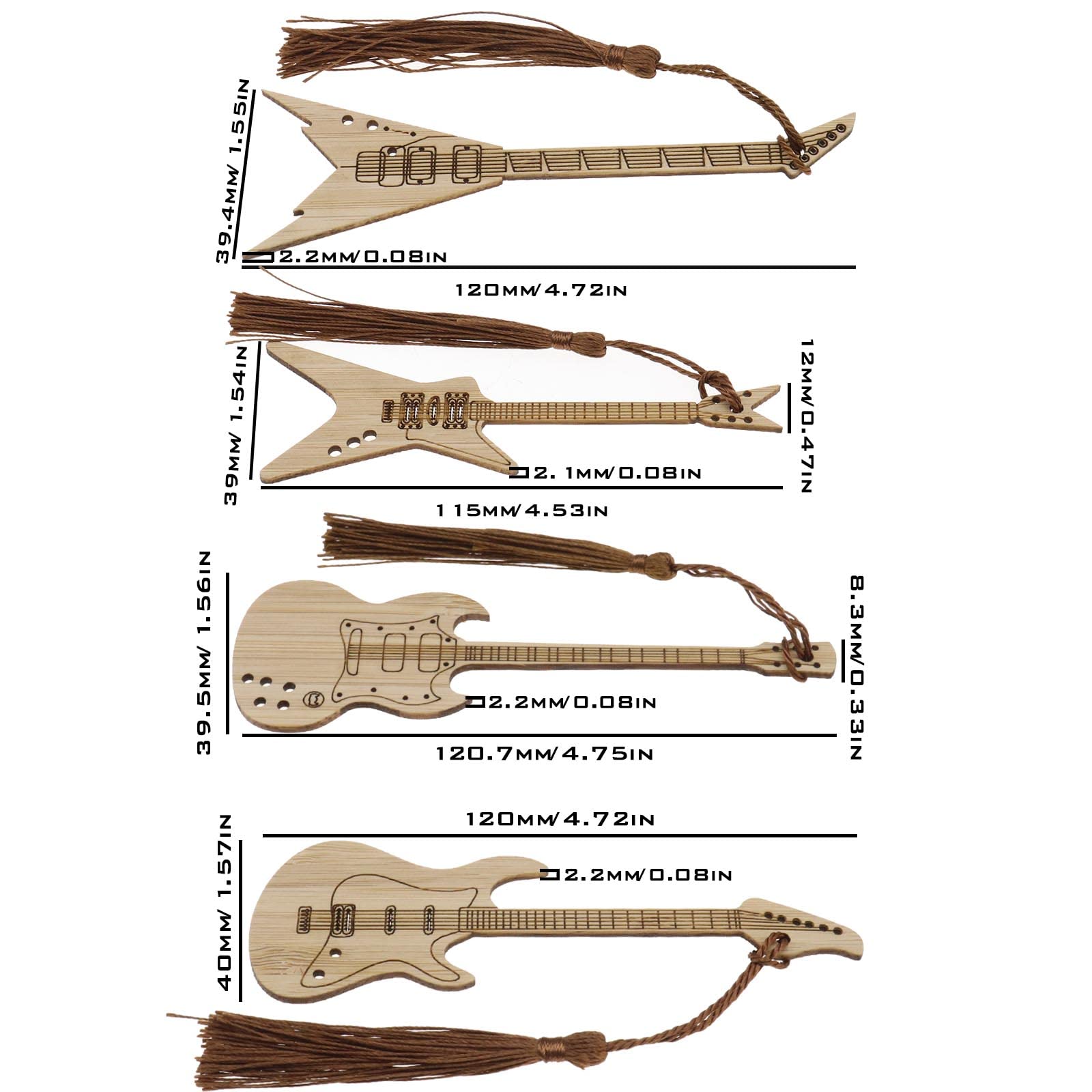 Segnalibri A Tema Strumenti Musicali – Set Da 5 Pezzi In Metallo Dorato, Design Creativo, Ideali Come Regalo Per Musicisti E Lettori Appassionati