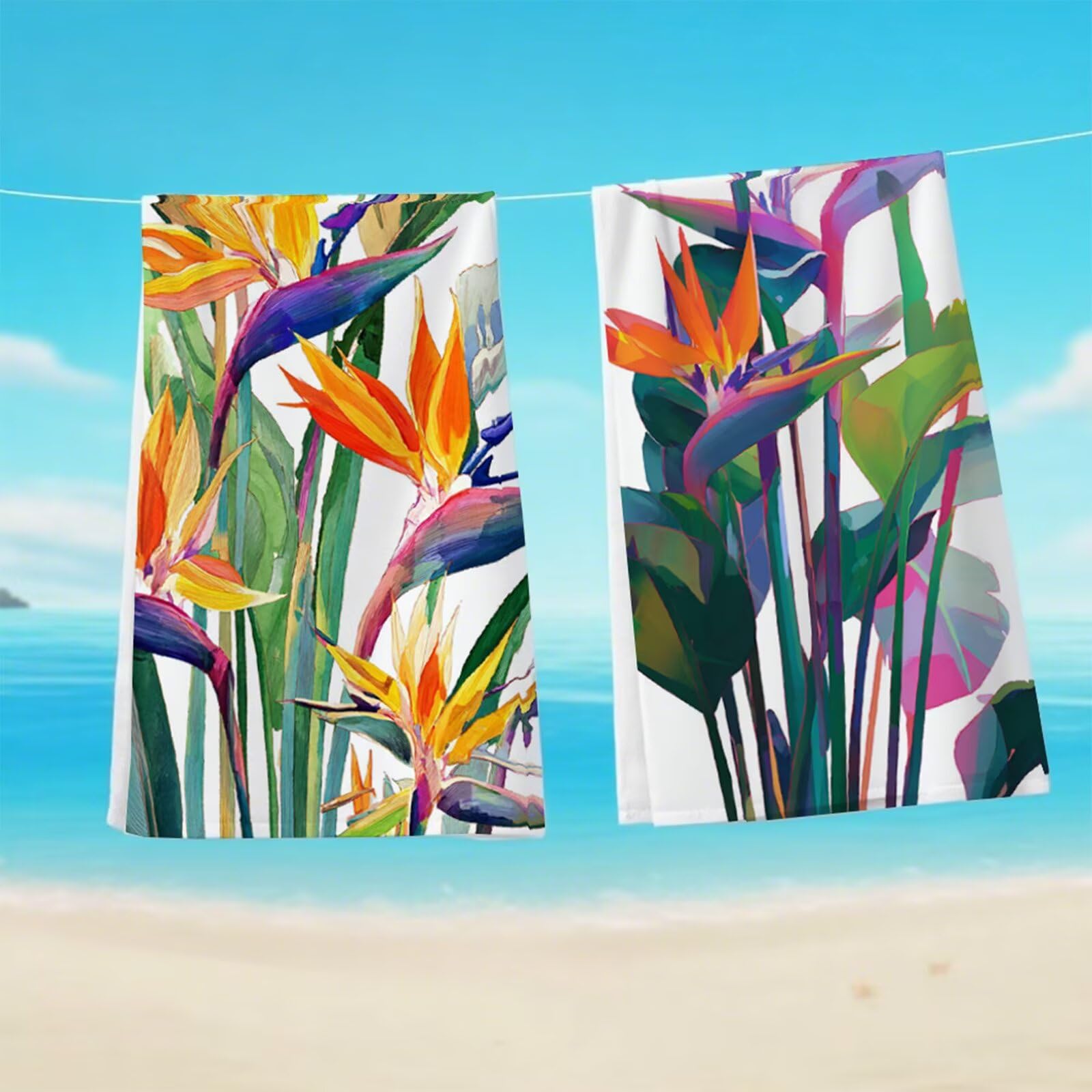Toalla Playa Grande 80x180 cm, Microfibra Toalla Gimnasio De Secado Rápido, Toallas Baño Sin Arena, Toallas Playa Compacta Hombre Mujer Niños para Deportes, Natación con Bolsa (Flores Naranja) G1-1175