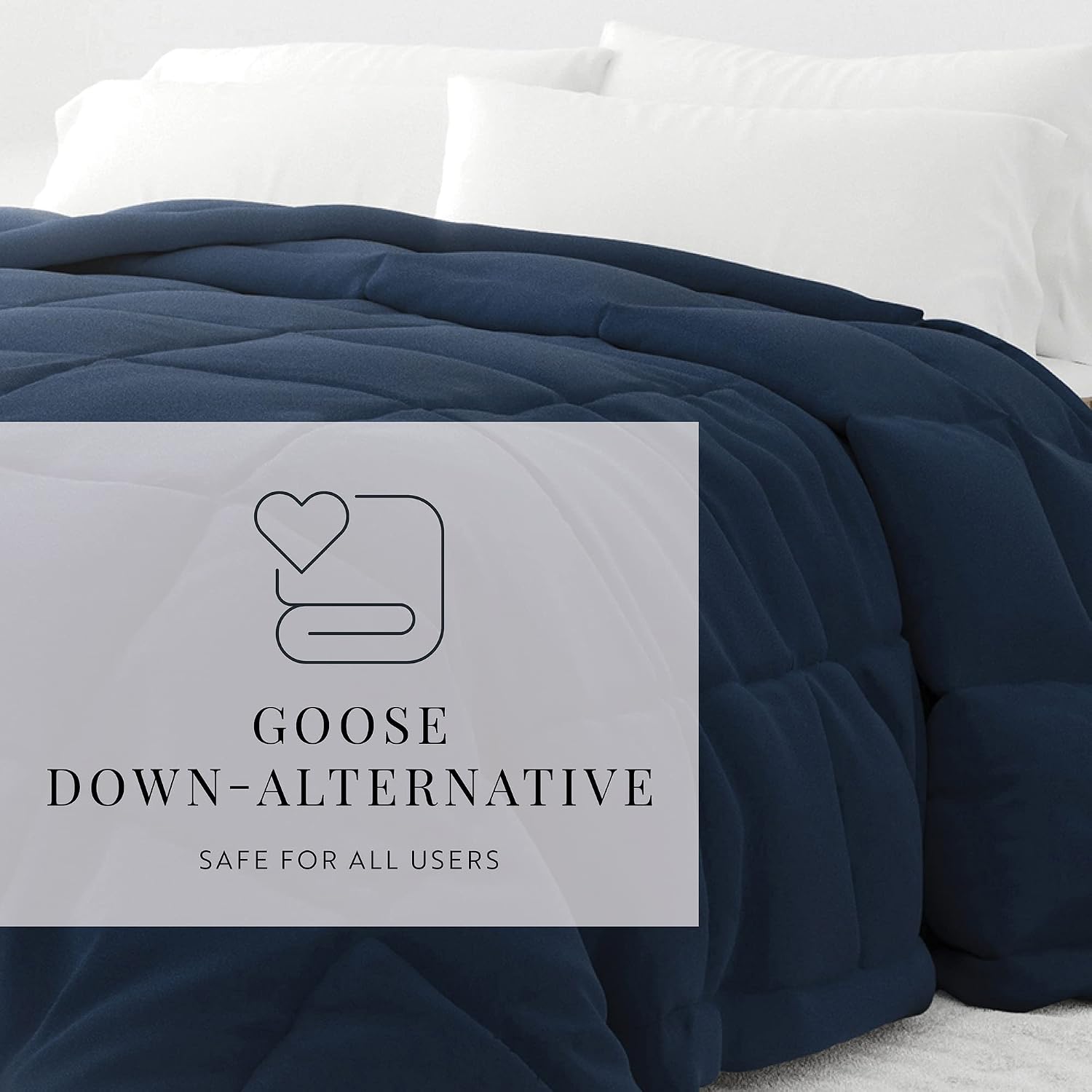 Linen Market Comforter, King/California King, Navy