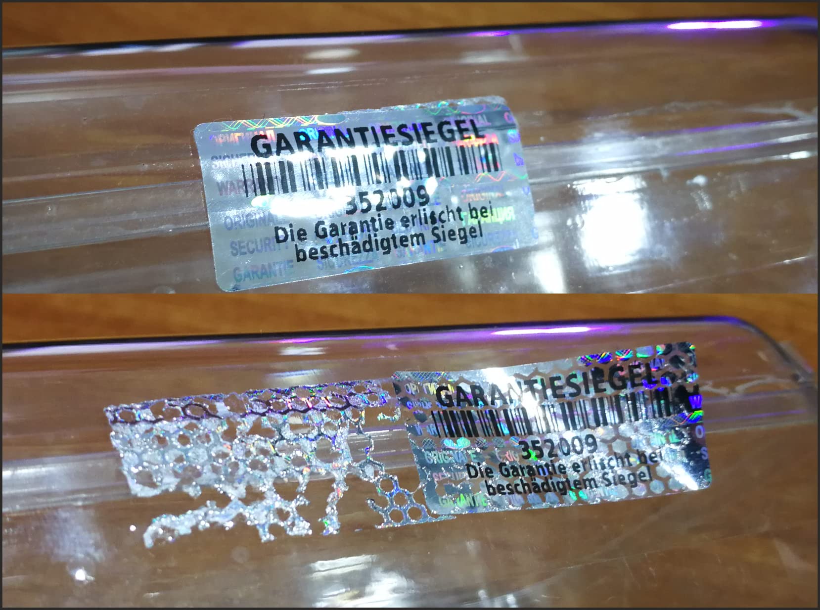 270 Sigilli Ologrammi Adesivi Bollini Di Garanzia E Sicurezza, Dimensioni 30x15 Mm