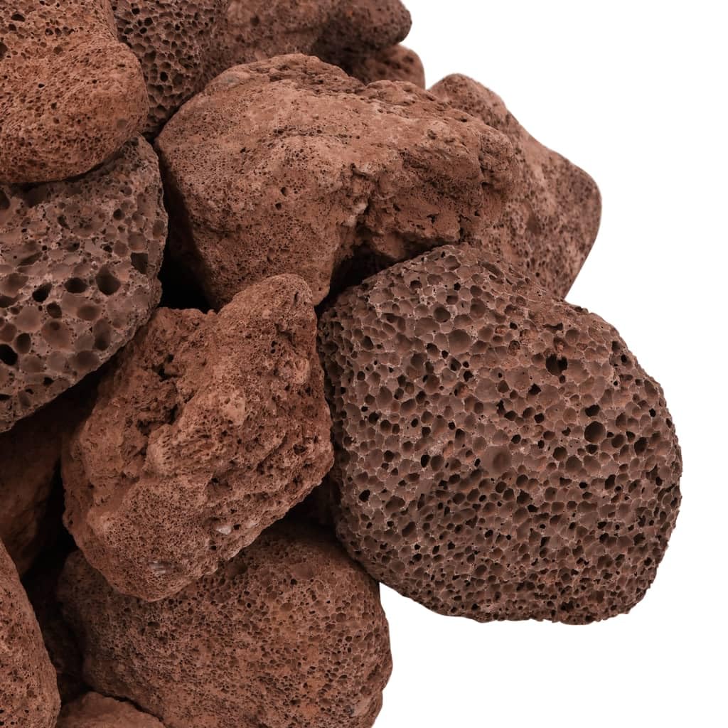 Lavagranulat 25 kg Rot 5-8 cm | Natürlicher biologischer Filter, für Aquarium und Garten, verbessert Wasserqualität