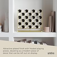 Vista 5 de Umbra STAX Juego de Cuatro en Línea, Latón