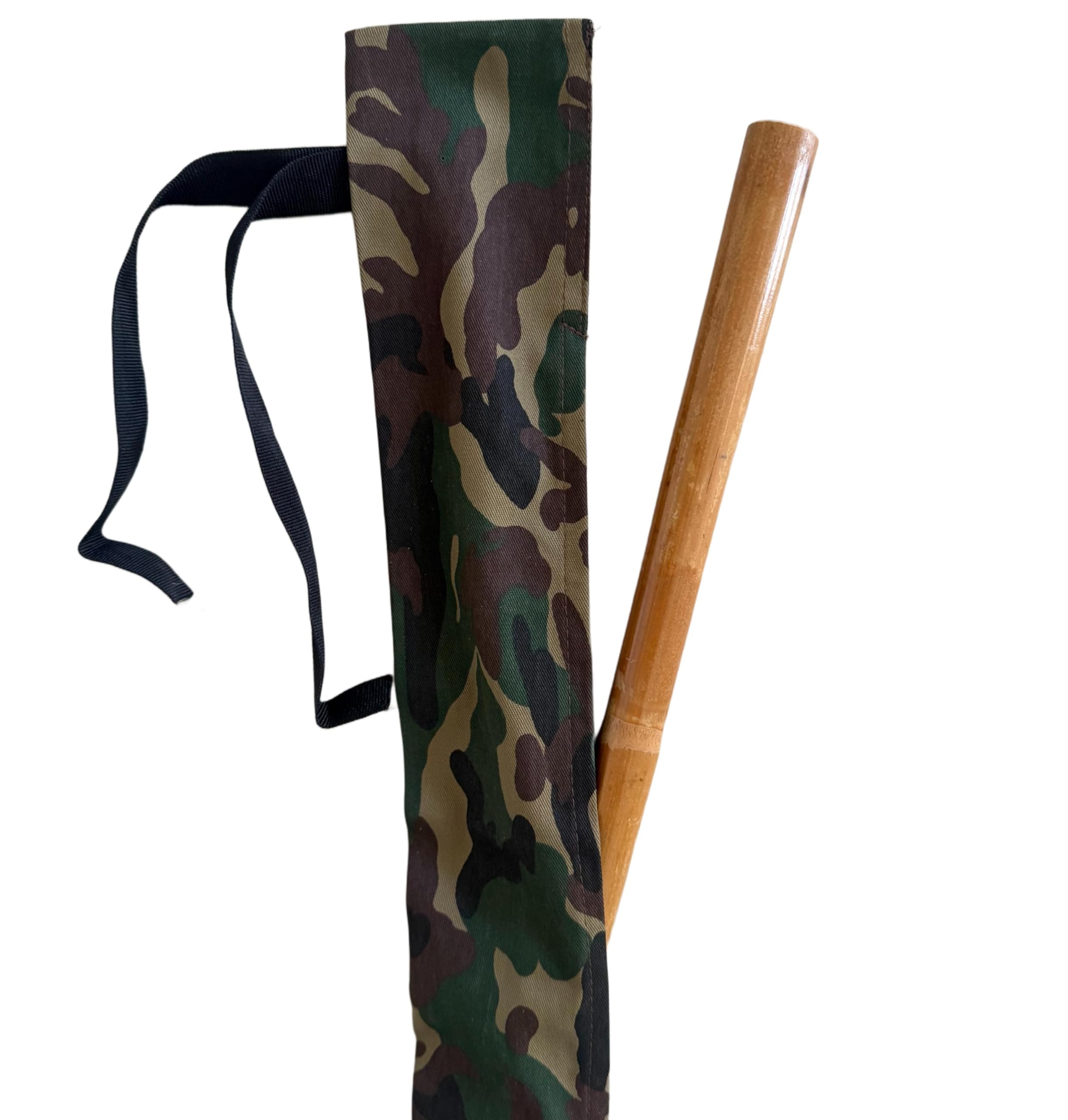 Bo Stab Camouflage Tragetasche Langstock, 200 cm, Baumwolle, mit Schnürung