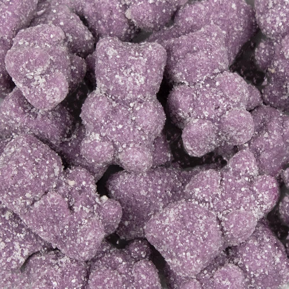 Purple Grape Sugared Gummy Bears 42oz Bag - 234ct